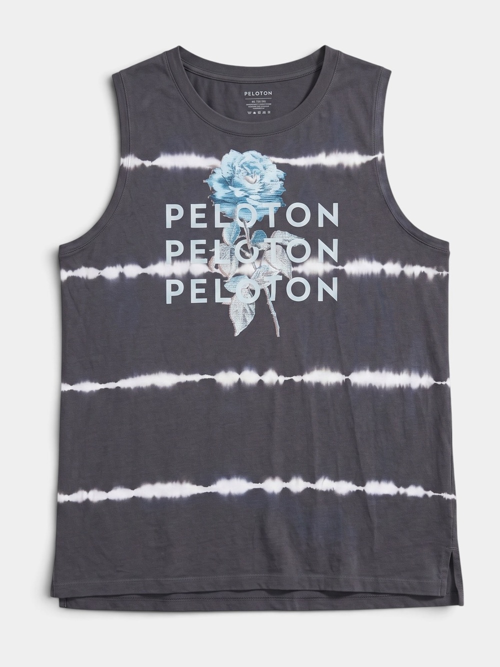 Peloton Women's Tie-Dye Floral Studio Side Slit Muscle Tank - Medium NWOT